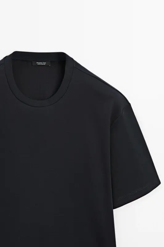 100% cotton oversized t-shirt-DARK NAVY - 6