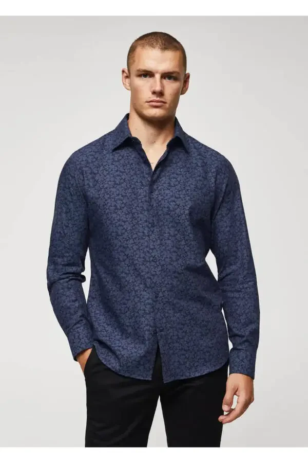 100% Cotton Patterned T-shirt - 1