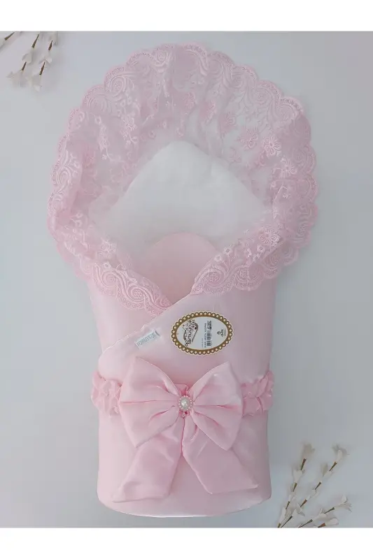 100% Cotton Pink Swaddle - Seasonal Baby Girl Blanket & Hospital Outfit-PINK - 5