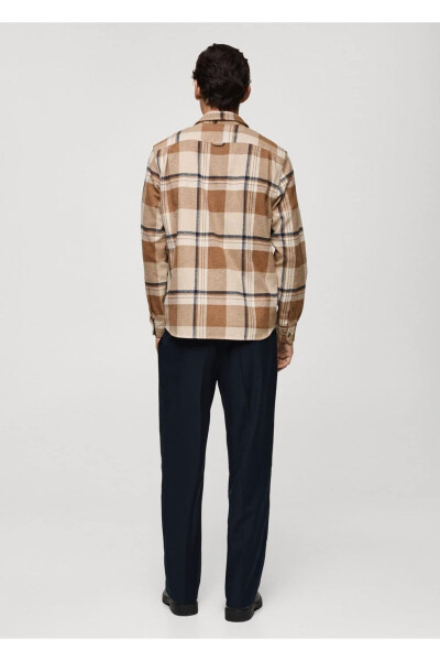 100% Cotton Plaid Flannel Shirt Jacket - 4