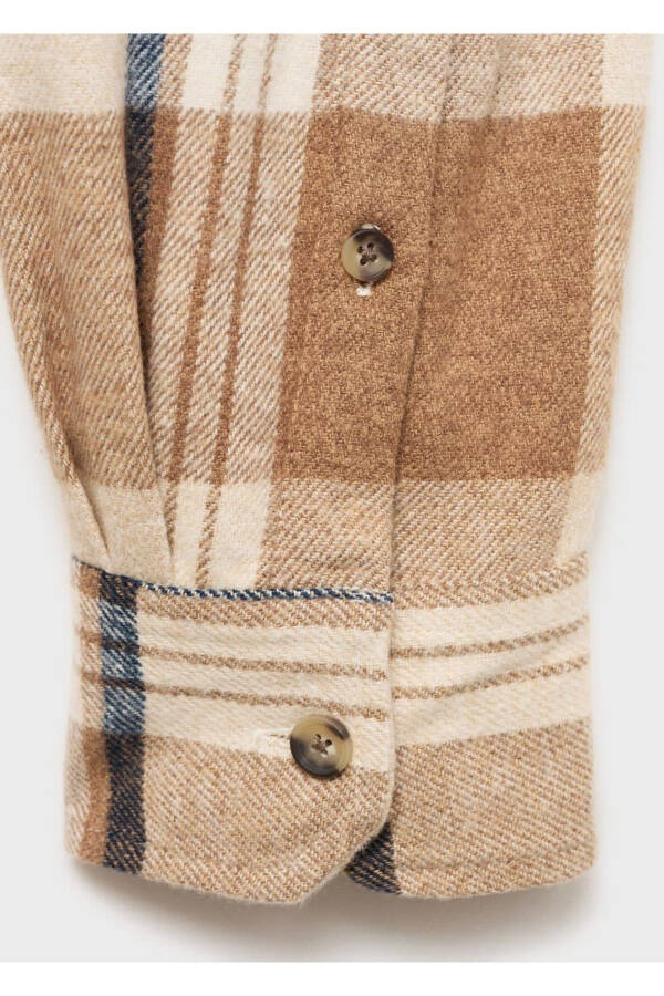 100% Cotton Plaid Flannel Shirt Jacket - 6