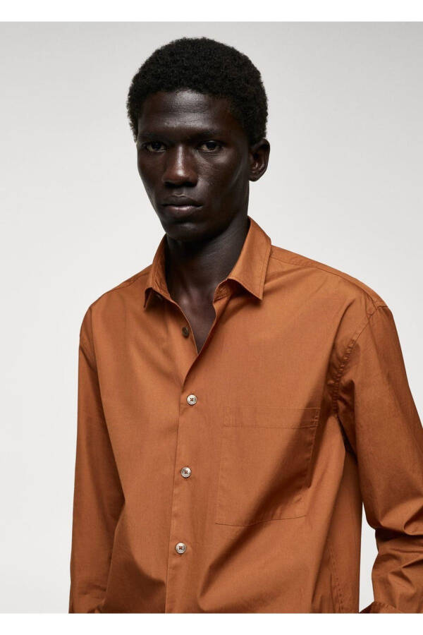 100% cotton pocket shirt - 5