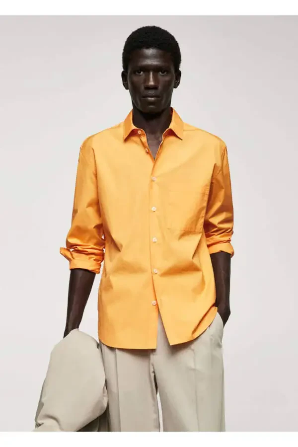 100% cotton pocket shirt - 1