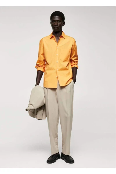 100% cotton pocket shirt - MANGO MAN (1)