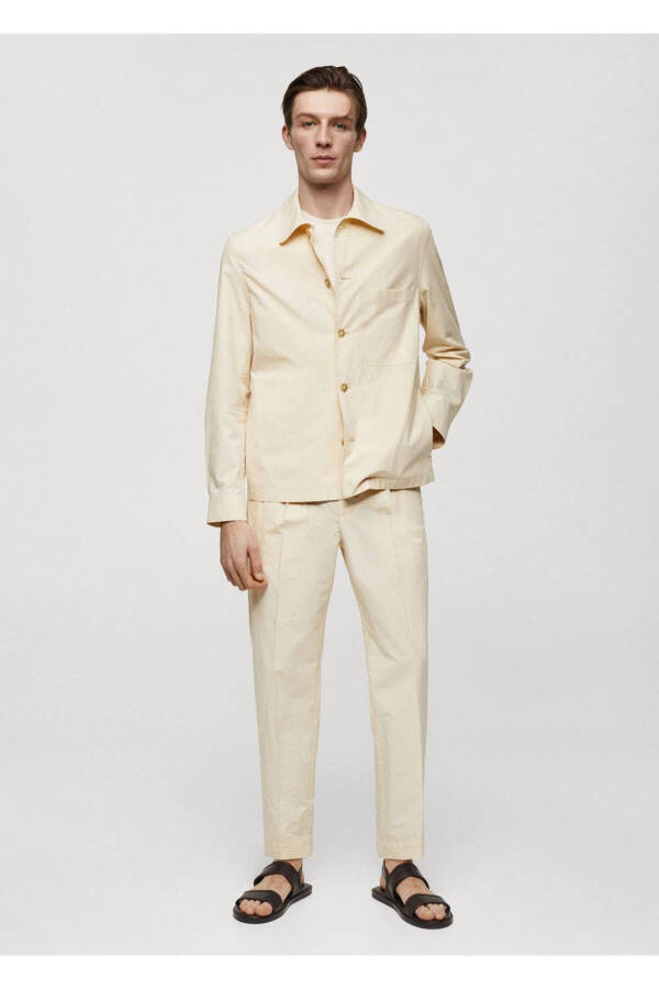 100% Cotton Pocket Shirt Jacket - 2