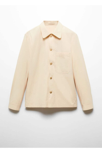 100% Cotton Pocket Shirt Jacket - 3