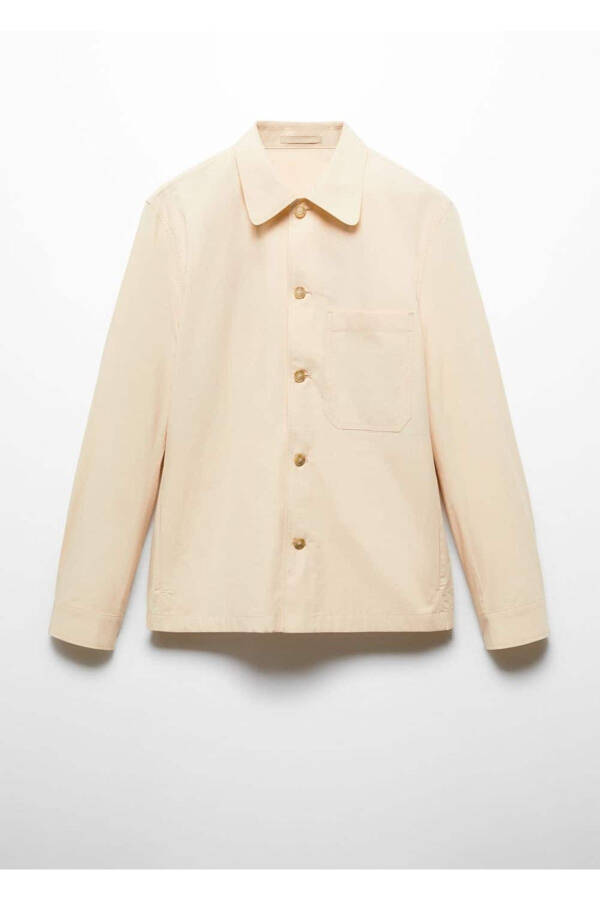 100% Cotton Pocket Shirt Jacket - 3