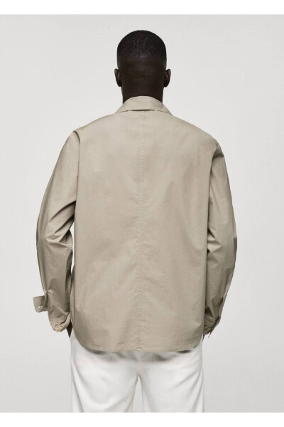 100% Cotton Poplin Shirt Jacket - 4