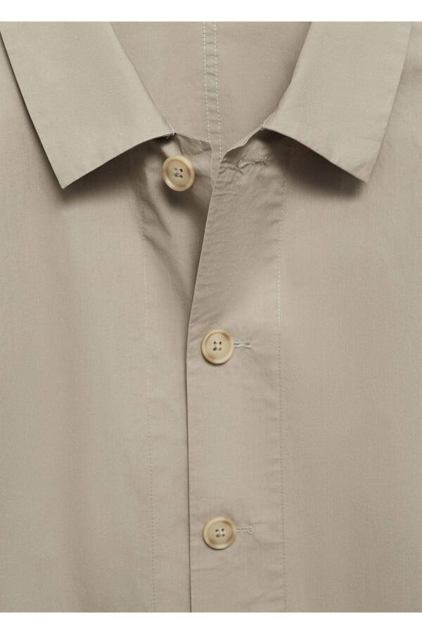100% Cotton Poplin Shirt Jacket - 5