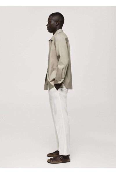 100% Cotton Poplin Shirt Jacket - 6