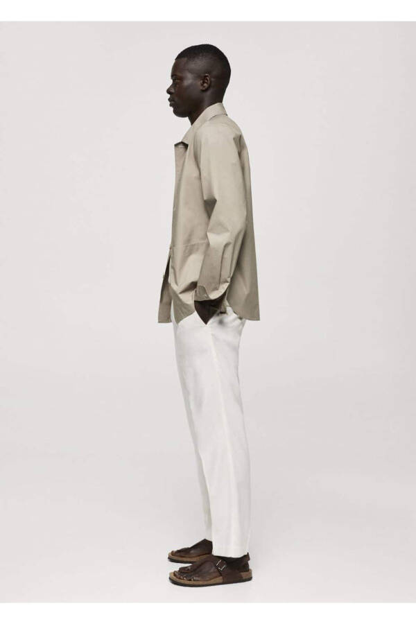 100% Cotton Poplin Shirt Jacket - 6