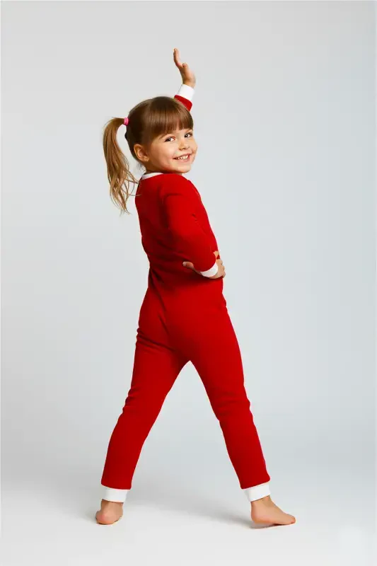 100% Cotton Sleeping Bag Baby and Kids Winter Baby Sleeping Bag - 1.5 Tog, Zippered, Long Rib-Red - 5