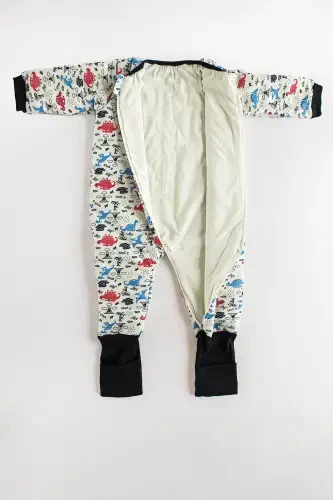 100% Cotton Sleeping Bag Baby and Toddler Sleeping Bag - 1.5 Tog, Zippered, Long Rib-white - 5