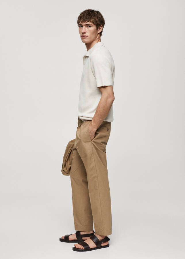 100% Cotton Slim Fit Pants - 8