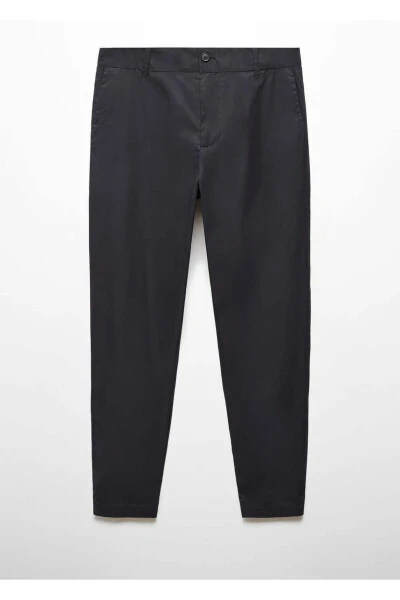 100% Cotton Slim Fit Trousers - 3