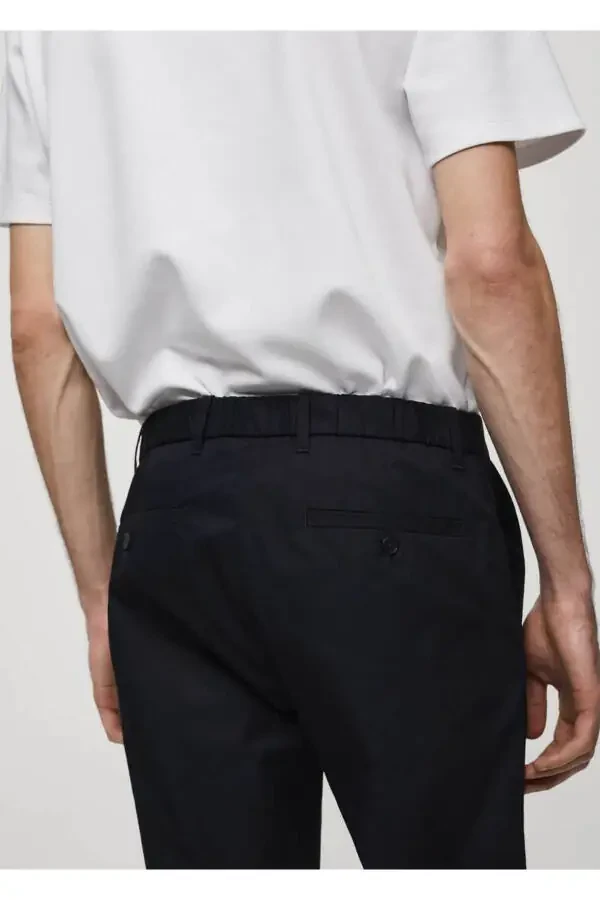 100% Cotton Slim Fit Trousers - 8