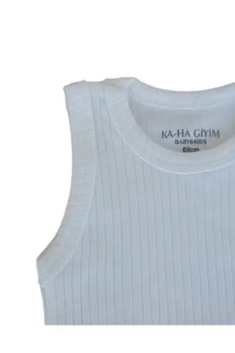 %100 Cotton Snap Baby Bodysuit / Cotton Baby Tank Top / Baby Snap / Organic Baby Tank Top - KA-HA GIYIM (1)