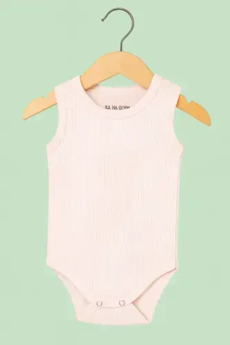100% Cotton Snap Baby Bodysuit / Cotton Baby Undershirt / Baby Snap / Organic-Pink - 3