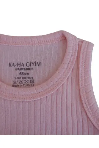 100% Cotton Snap Baby Bodysuit / Cotton Baby Undershirt / Baby Snap / Organic-Salmon - 6