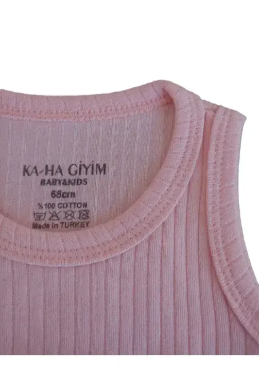 100% Cotton Snap Baby Bodysuit / Cotton Baby Undershirt / Baby Snap / Organic-Salmon - 2