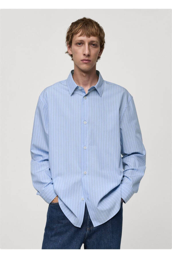100% Cotton Striped Shirt - 2