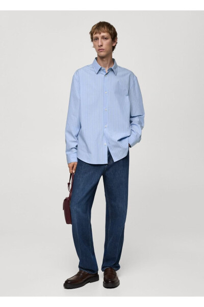 100% Cotton Striped Shirt - 3