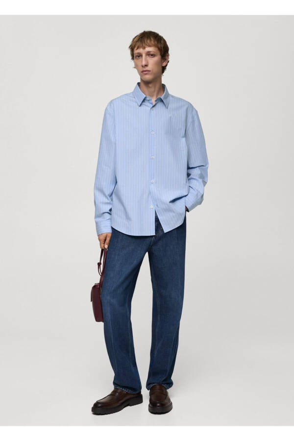 100% Cotton Striped Shirt - 3