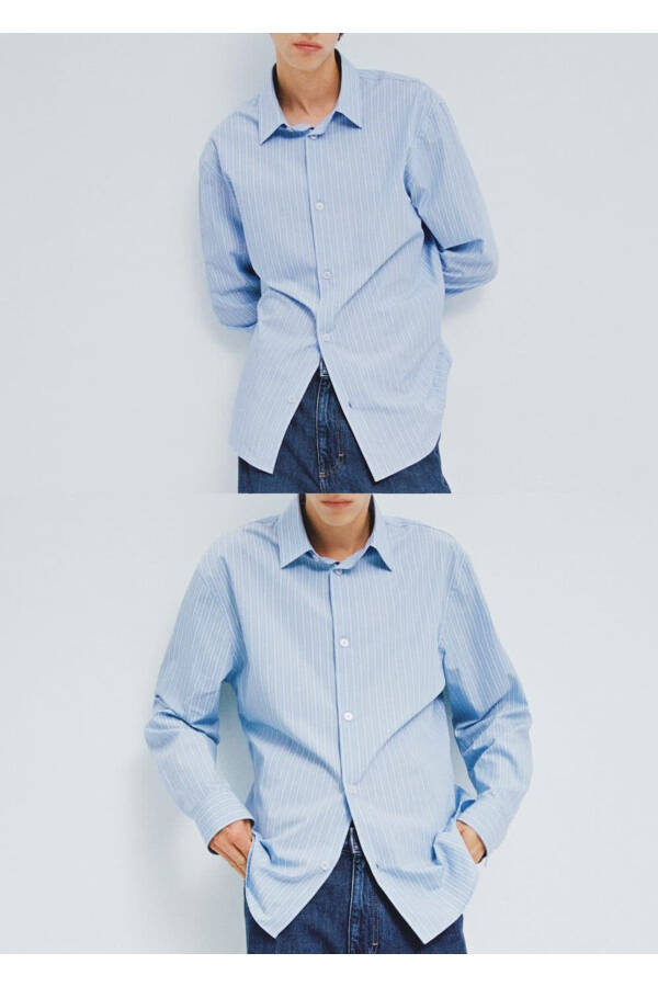 100% Cotton Striped Shirt - 8