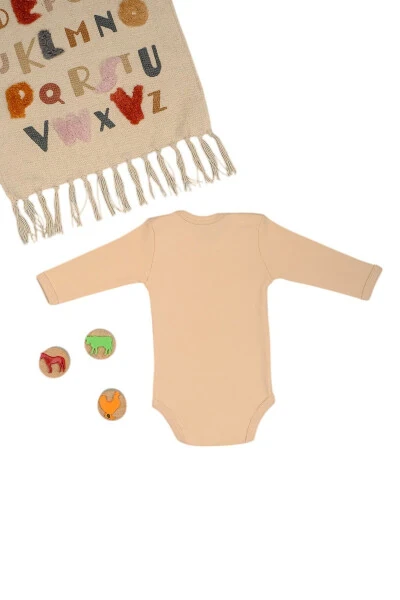 100% Cotton Surprised Panda Printed Soft Texture Printed Baby Grow & Bodysuit - BEBETOSPIK (1)