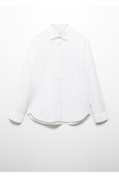 100% Cotton Waffle Shirt - 3