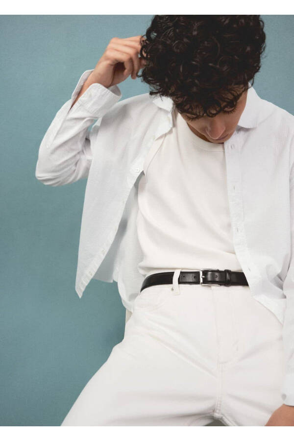 100% Cotton Waffle Shirt - 5