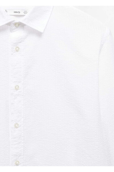 100% Cotton Waffle Shirt - 7