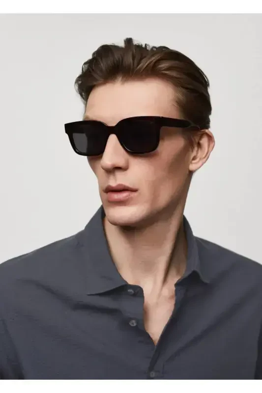 100% cotton waffle shirt-Navy Blue - 7