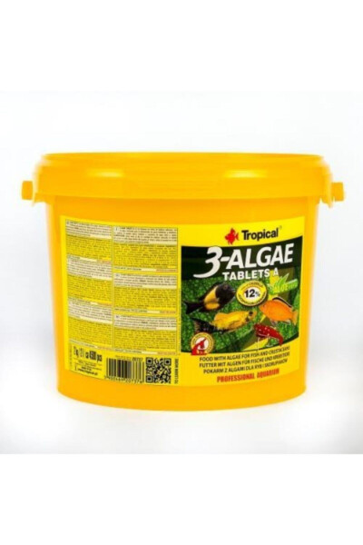 100 dona 3-Algea tablet baliq oziq-ovqati - TROPICAL