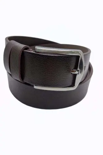%100 Genuine Leather 2-Piece Brown Tan Belt-Brown Tan - 4