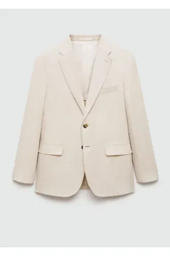 %100 keten slim fit ceket - 4