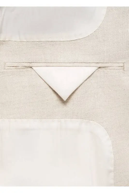 %100 keten slim fit ceket - 6