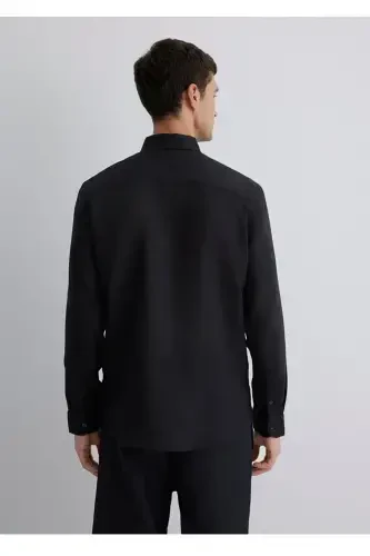 %100 keten slim fit erkek - 3