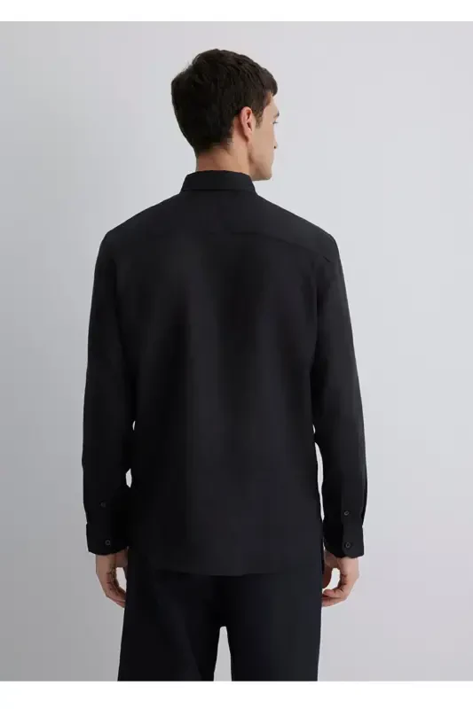 %100 keten slim fit erkek - 3