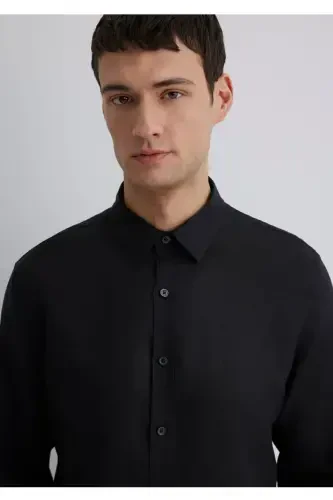 %100 keten slim fit erkek - 4