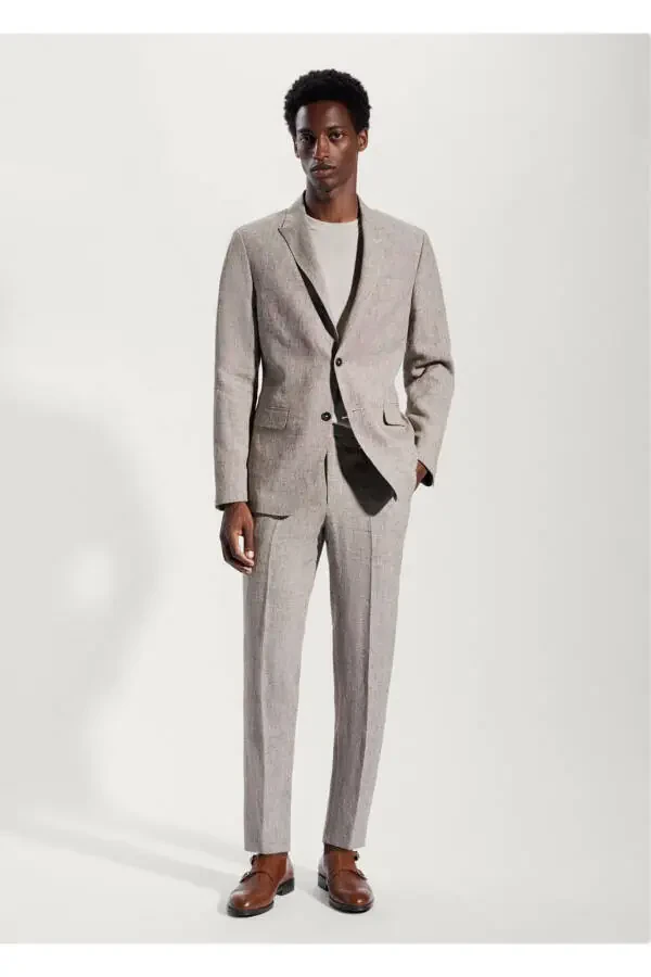 100% Linen Blazer Jacket - 2