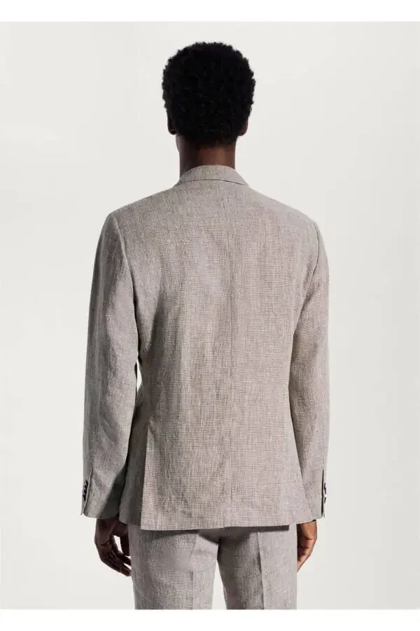 100% Linen Blazer Jacket - 4