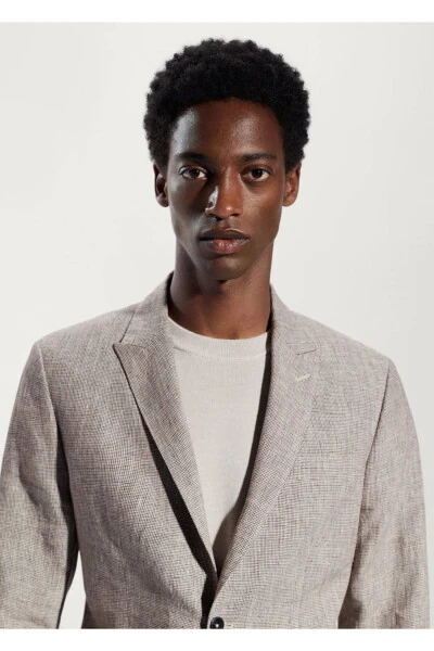 100% Linen Blazer Jacket - 5