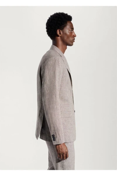 100% Linen Blazer Jacket - 8