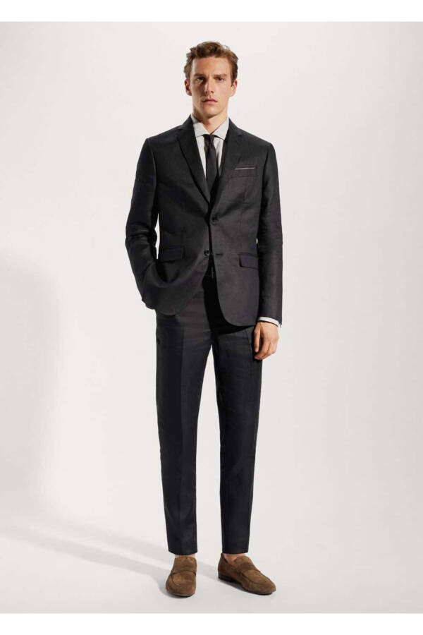 100% Linen Blazer Jacket - 2