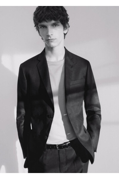 100% Linen Blazer Jacket - 7