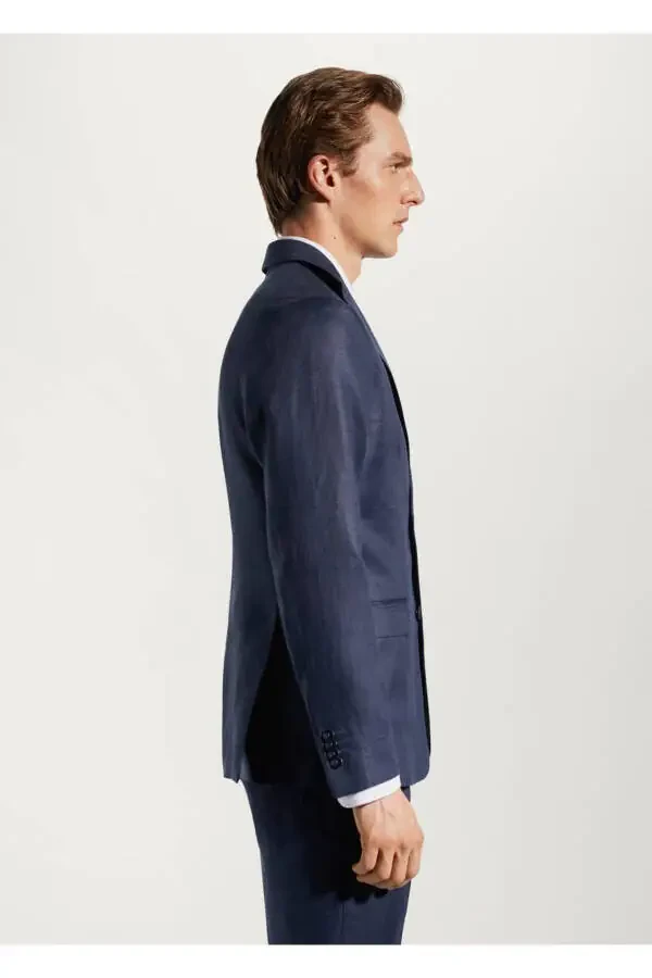 100% Linen Blazer Jacket - 6
