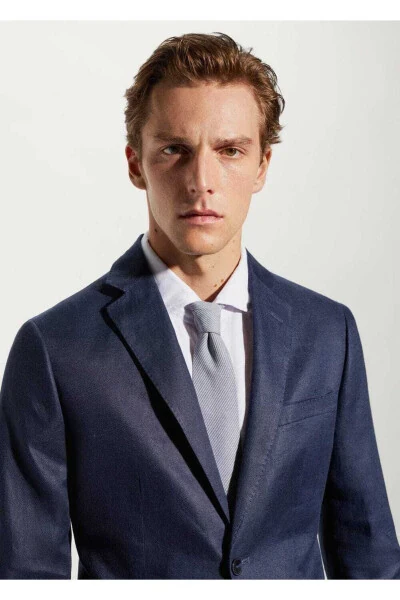 100% Linen Blazer Jacket - 7