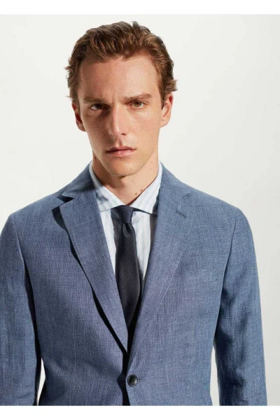 100% Linen Blazer Jacket - 8