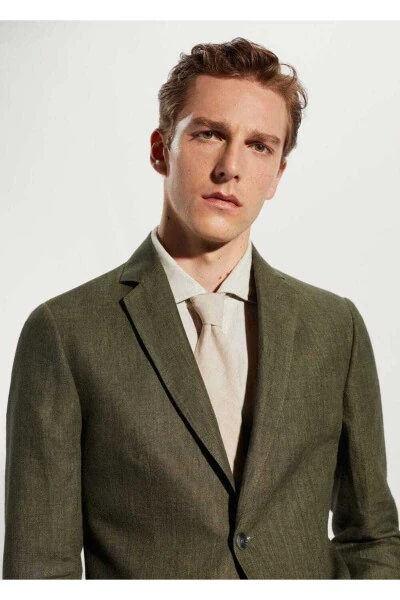 100% Linen Fabric Blazer Jacket - 5